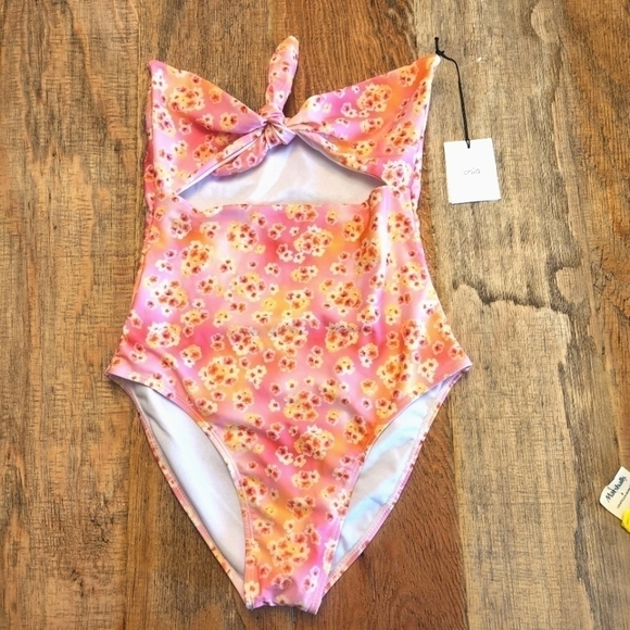 New Onia Marie Tie front One-Piece Swimsuit - Picture 1 of 7